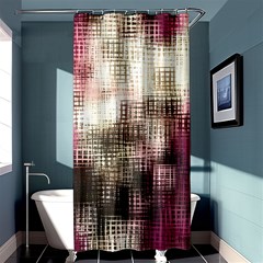 Stylized Rose Pattern Paper, Cream And Black Shower Curtain 36  X 72  (stall)  by Nexatart