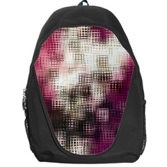 Stylized Rose Pattern Paper, Cream And Black Backpack Bag by Nexatart