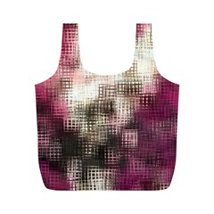 Stylized Rose Pattern Paper, Cream And Black Full Print Recycle Bags (m)  by Nexatart