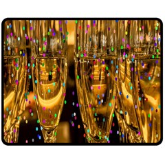 Sylvester New Year S Eve Fleece Blanket (medium)  by Nexatart