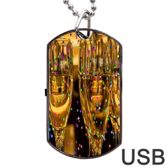 Sylvester New Year S Eve Dog Tag Usb Flash (two Sides) by Nexatart