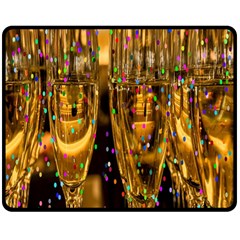 Sylvester New Year S Eve Double Sided Fleece Blanket (medium)  by Nexatart