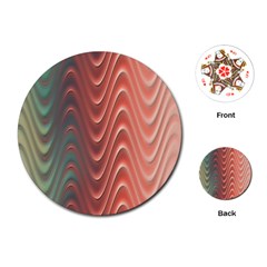 Texture Digital Painting Digital Art Playing Cards (Round) 