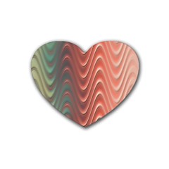 Texture Digital Painting Digital Art Heart Coaster (4 pack) 