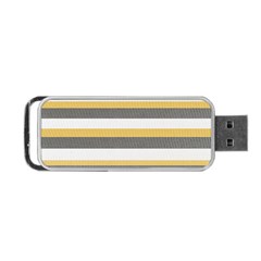 Textile Design Knit Tan White Portable Usb Flash (two Sides) by Nexatart