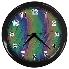 Texture Abstract Background Wall Clocks (black) by Nexatart