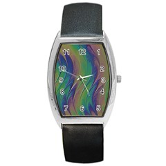 Texture Abstract Background Barrel Style Metal Watch by Nexatart