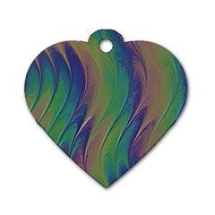 Texture Abstract Background Dog Tag Heart (two Sides) by Nexatart