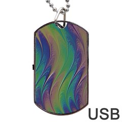 Texture Abstract Background Dog Tag Usb Flash (two Sides) by Nexatart