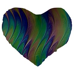 Texture Abstract Background Large 19  Premium Heart Shape Cushions by Nexatart