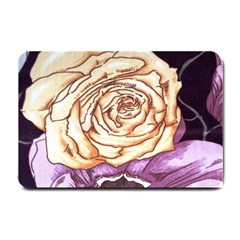 Texture Flower Pattern Fabric Design Small Doormat  by Nexatart