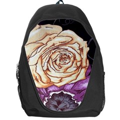 Texture Flower Pattern Fabric Design Backpack Bag by Nexatart