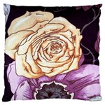 Texture Flower Pattern Fabric Design Standard Flano Cushion Case (Two Sides) Front