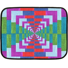 Texture Fabric Textile Jute Maze Fleece Blanket (mini) by Nexatart