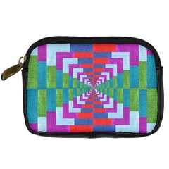 Texture Fabric Textile Jute Maze Digital Camera Cases by Nexatart