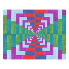 Texture Fabric Textile Jute Maze Double Sided Flano Blanket (large)  by Nexatart