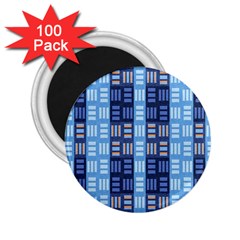 Textile Structure Texture Grid 2 25  Magnets (100 Pack)  by Nexatart