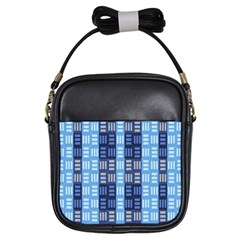 Textile Structure Texture Grid Girls Sling Bags by Nexatart