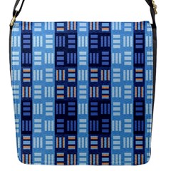 Textile Structure Texture Grid Flap Messenger Bag (s) by Nexatart