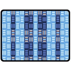 Textile Structure Texture Grid Double Sided Fleece Blanket (large)  by Nexatart