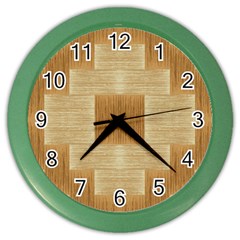 Texture Surface Beige Brown Tan Color Wall Clocks by Nexatart