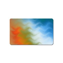 Texture Glass Colors Rainbow Magnet (name Card) by Nexatart