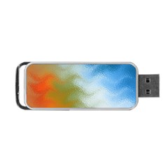 Texture Glass Colors Rainbow Portable Usb Flash (two Sides) by Nexatart