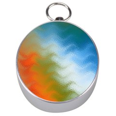 Texture Glass Colors Rainbow Silver Compasses by Nexatart