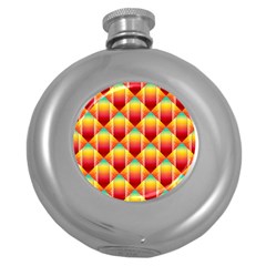 The Colors Of Summer Round Hip Flask (5 Oz) by Nexatart