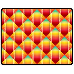 The Colors Of Summer Double Sided Fleece Blanket (medium)  by Nexatart