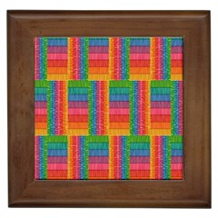 Texture Surface Rainbow Festive Framed Tiles by Nexatart