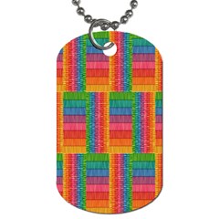 Texture Surface Rainbow Festive Dog Tag (one Side) by Nexatart