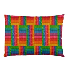 Texture Surface Rainbow Festive Pillow Case by Nexatart