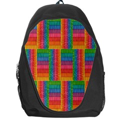 Texture Surface Rainbow Festive Backpack Bag by Nexatart