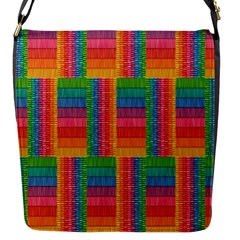 Texture Surface Rainbow Festive Flap Messenger Bag (s) by Nexatart