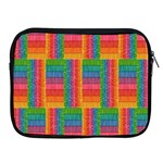 Texture Surface Rainbow Festive Apple iPad 2/3/4 Zipper Cases Front