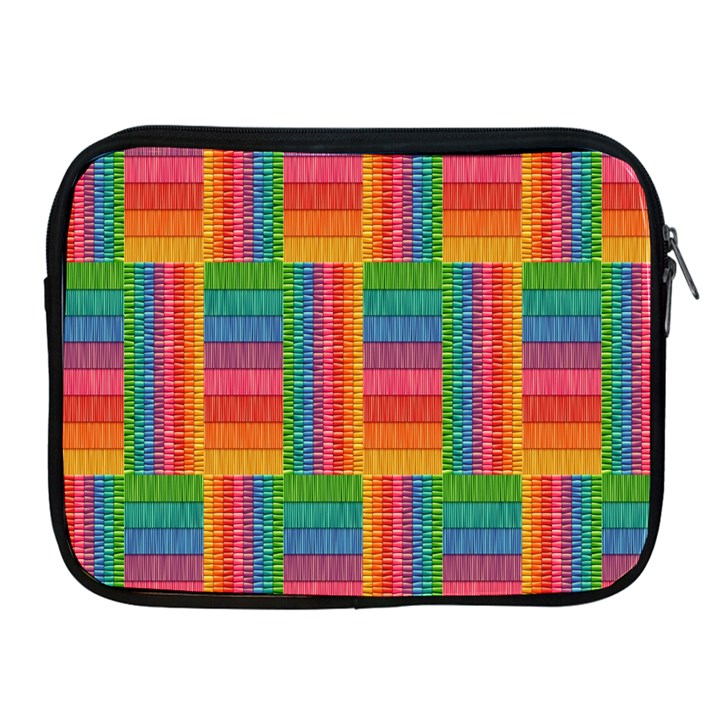 Texture Surface Rainbow Festive Apple iPad 2/3/4 Zipper Cases