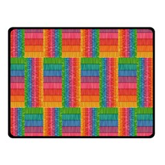 Texture Surface Rainbow Festive Double Sided Fleece Blanket (small)  by Nexatart