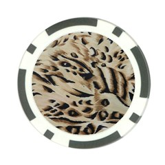 Tiger Animal Fabric Patterns Poker Chip Card Guard (10 Pack) by Nexatart