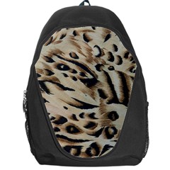 Tiger Animal Fabric Patterns Backpack Bag by Nexatart