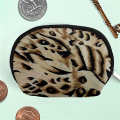 Tiger Animal Fabric Patterns Accessory Pouches (medium)  by Nexatart