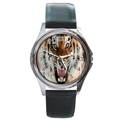 Tiger  Round Metal Watch