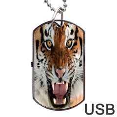 Tiger  Dog Tag USB Flash (Two Sides)