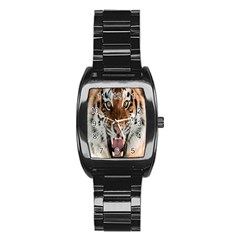 Tiger  Stainless Steel Barrel Watch