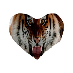 Tiger  Standard 16  Premium Flano Heart Shape Cushions