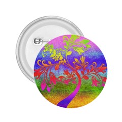 Tree Colorful Mystical Autumn 2 25  Buttons by Nexatart