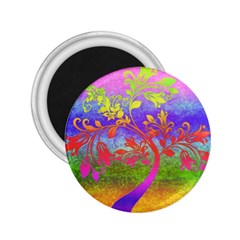 Tree Colorful Mystical Autumn 2 25  Magnets by Nexatart