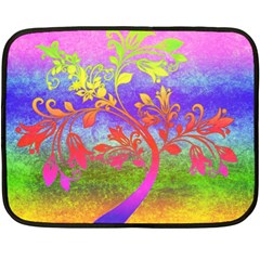 Tree Colorful Mystical Autumn Fleece Blanket (mini) by Nexatart