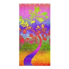 Tree Colorful Mystical Autumn Shower Curtain 36  X 72  (stall)  by Nexatart