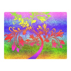 Tree Colorful Mystical Autumn Double Sided Flano Blanket (mini)  by Nexatart